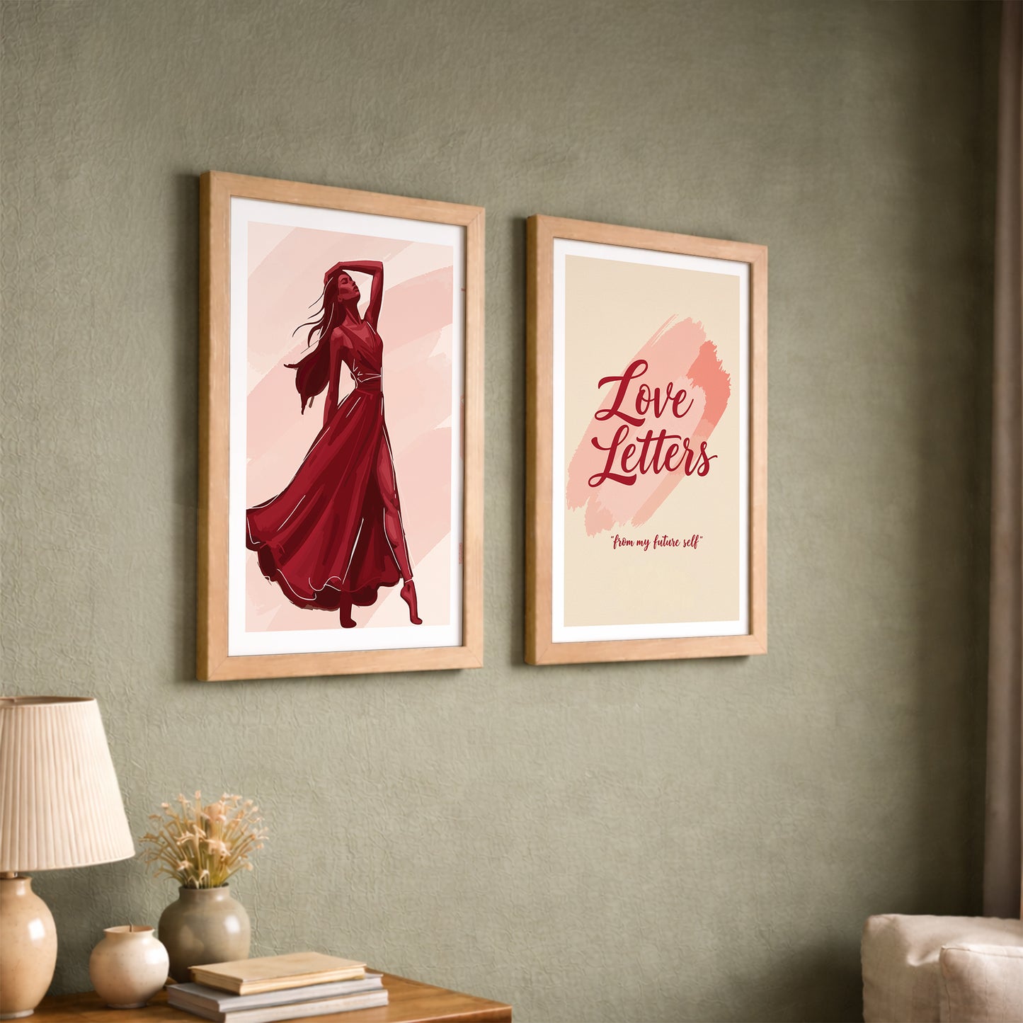 Love Letters Boho Wall Art Set