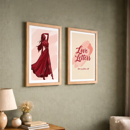 Love Letters Boho Wall Art Set