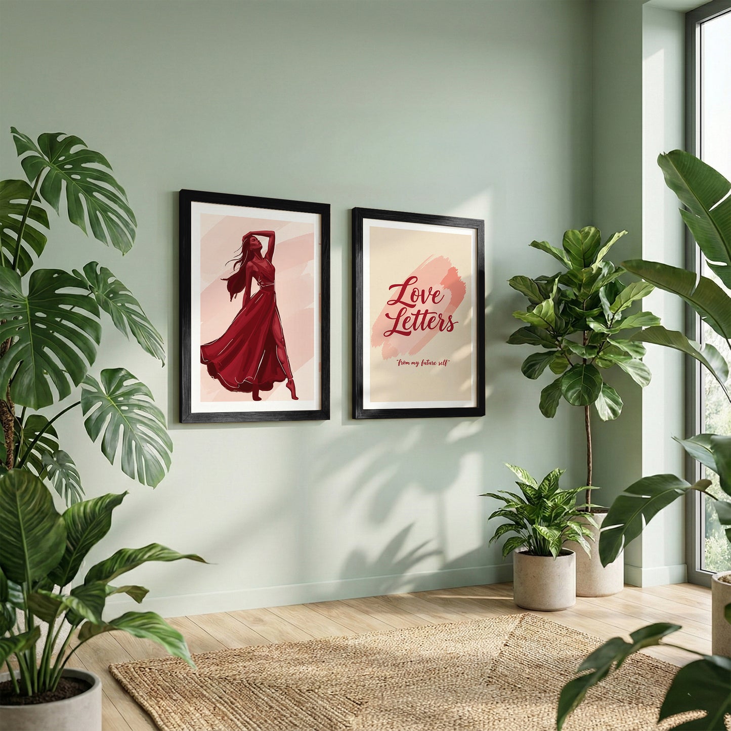 Love Letters Boho Wall Art Set