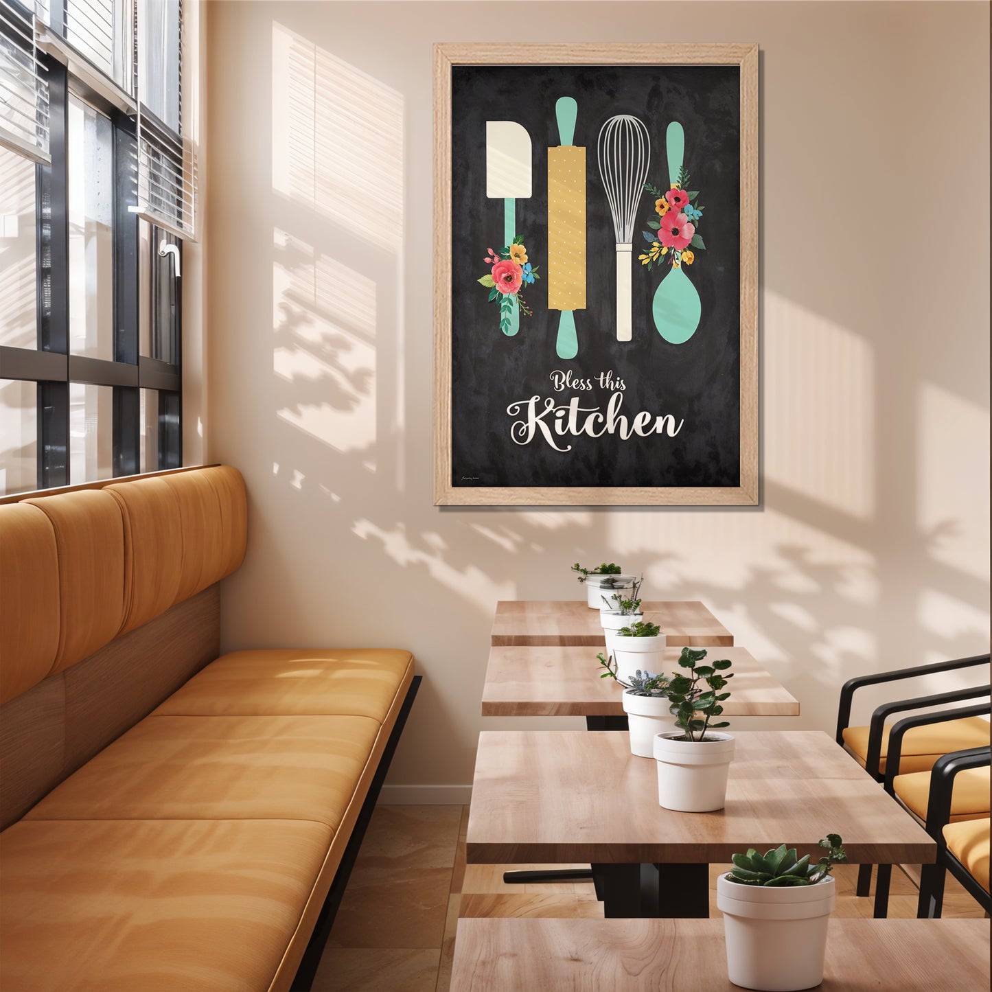 Kitchen Decor Quote Wall Frame Set of 1