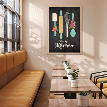 Kitchen Decor Quote Wall Frame Set of 1