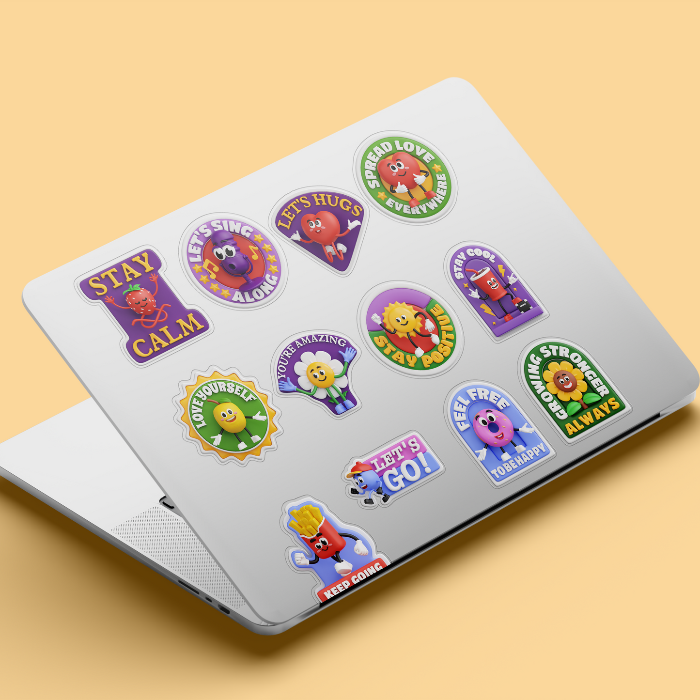 Funky Pop Art Fashion Sticker Pack