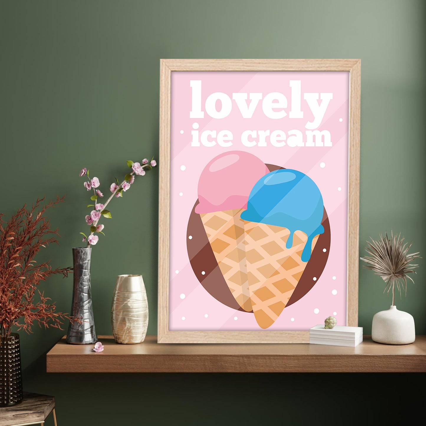 Ice Cream Bliss Wall Frame