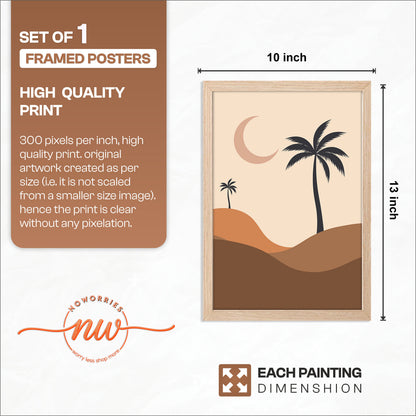Bohemian Desert Palm Landscape Wall Art