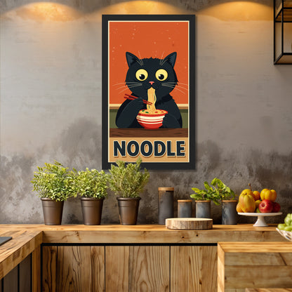 Cute Cat Noodle Poster