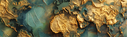 3D Texture Gold Map Luxury Laptop Skin