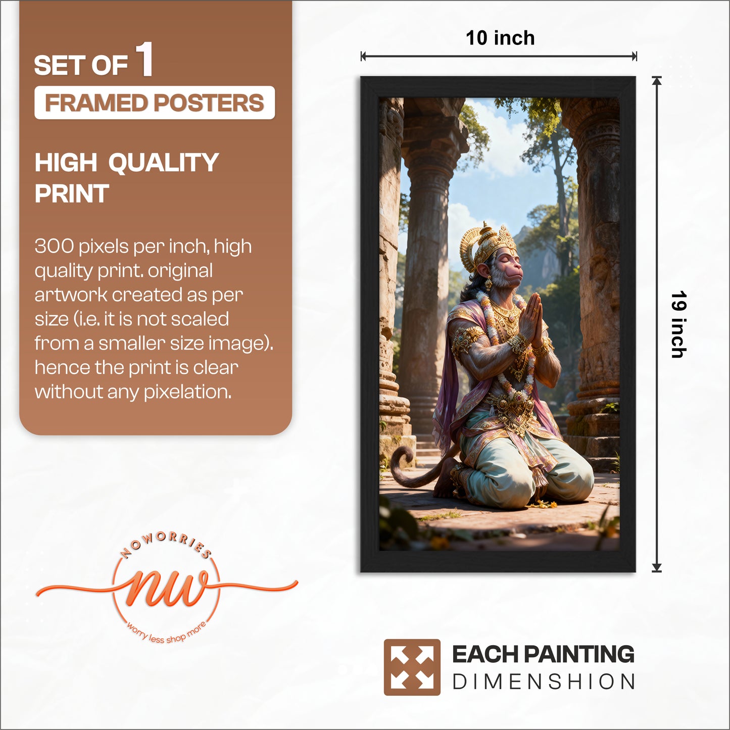 Bhakt Hanuman Wall Frame