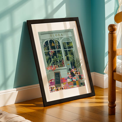 Flora Boutique Storefront Framed Wall Art