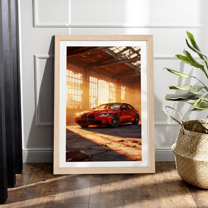 BMW M4 Warehouse Wall Art