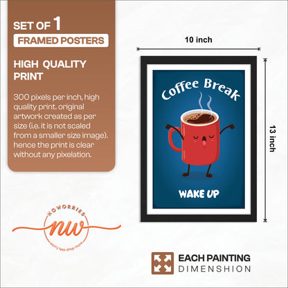 Wake-Up Coffee Wall Frame