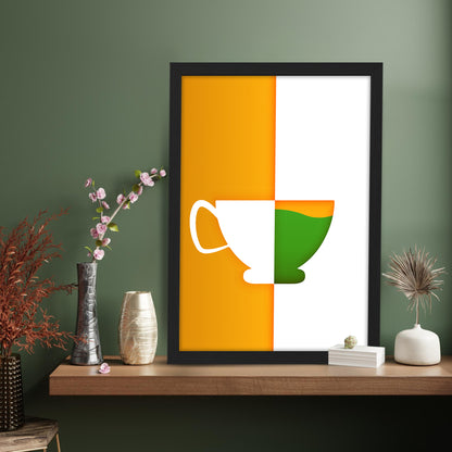 Tricolor Cup Wall Frame