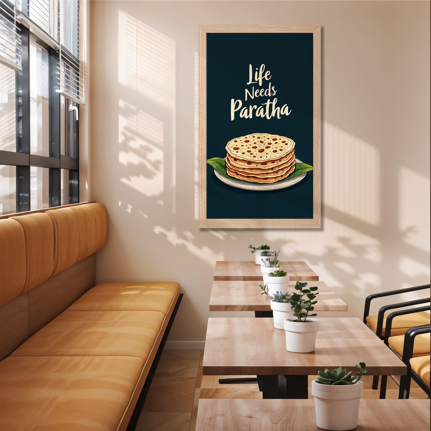Paratha Delight Wall Frame