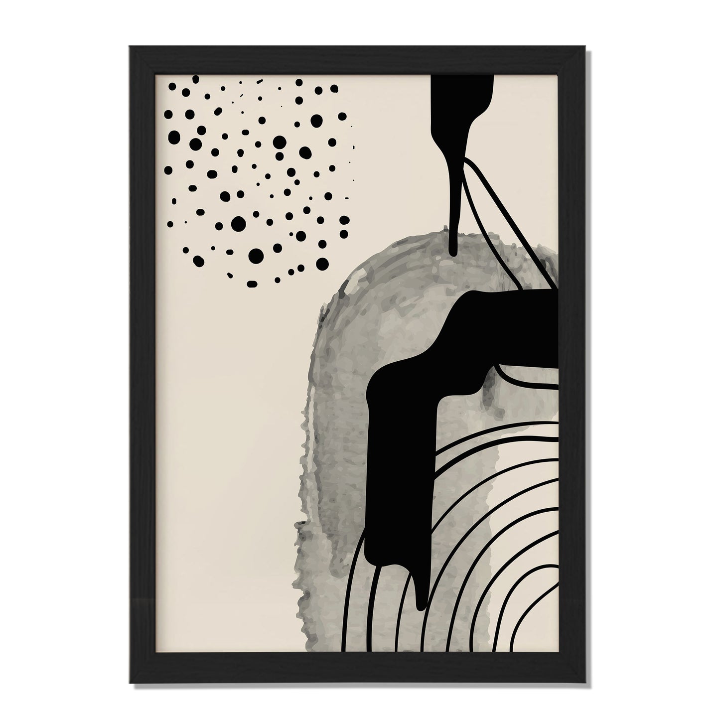 Monochrome Flow Poster