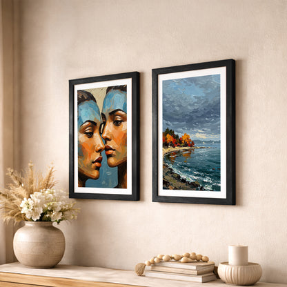 Portrait & Seascape Framed Set