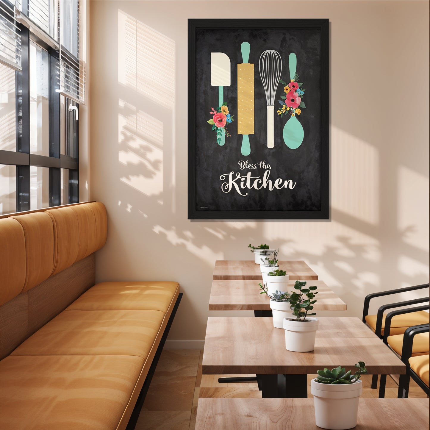 Kitchen Decor Quote Wall Frame Set of 1