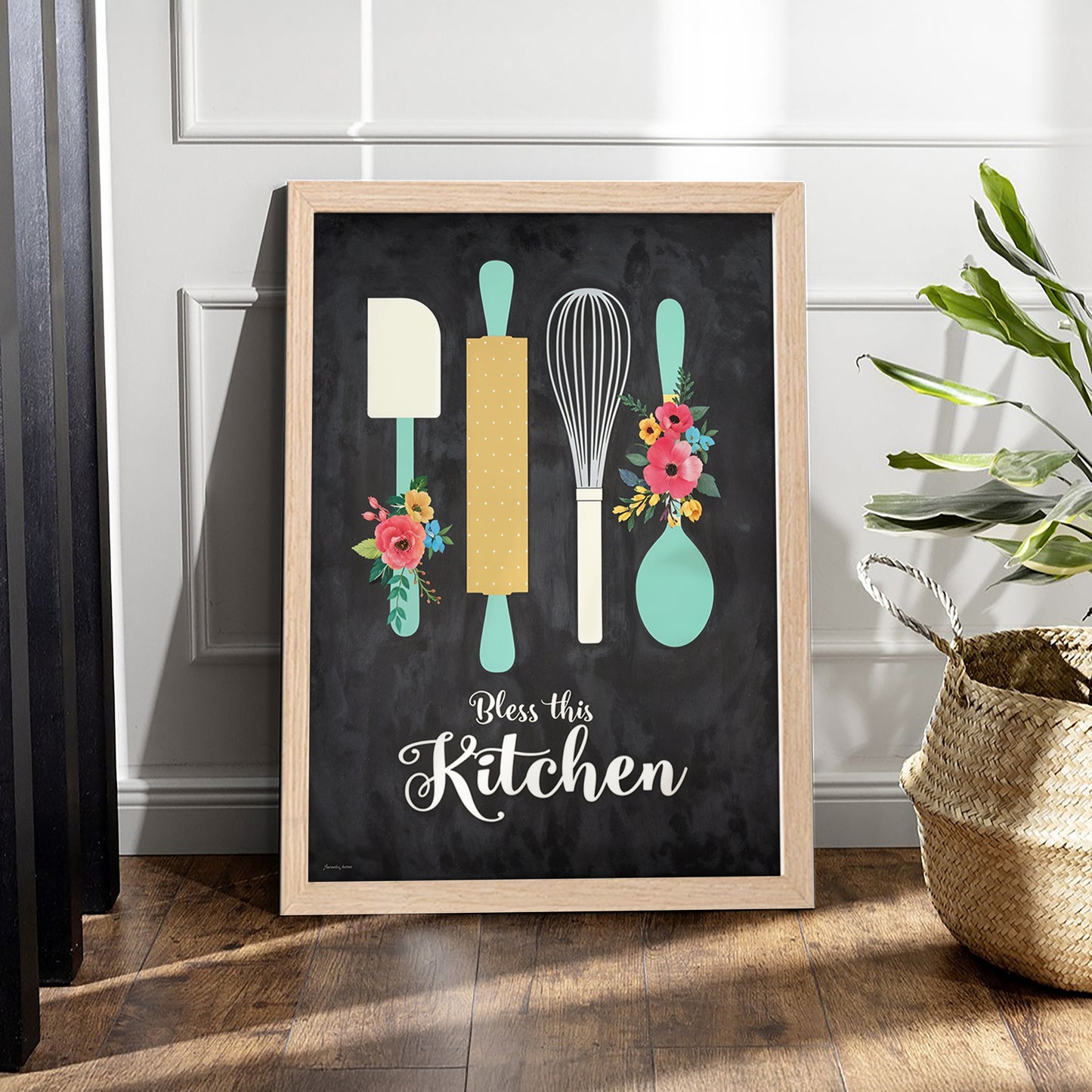 Kitchen Decor Quote Wall Frame Set of 1