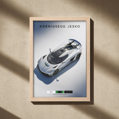 Jesko Hypercar Wall Frame