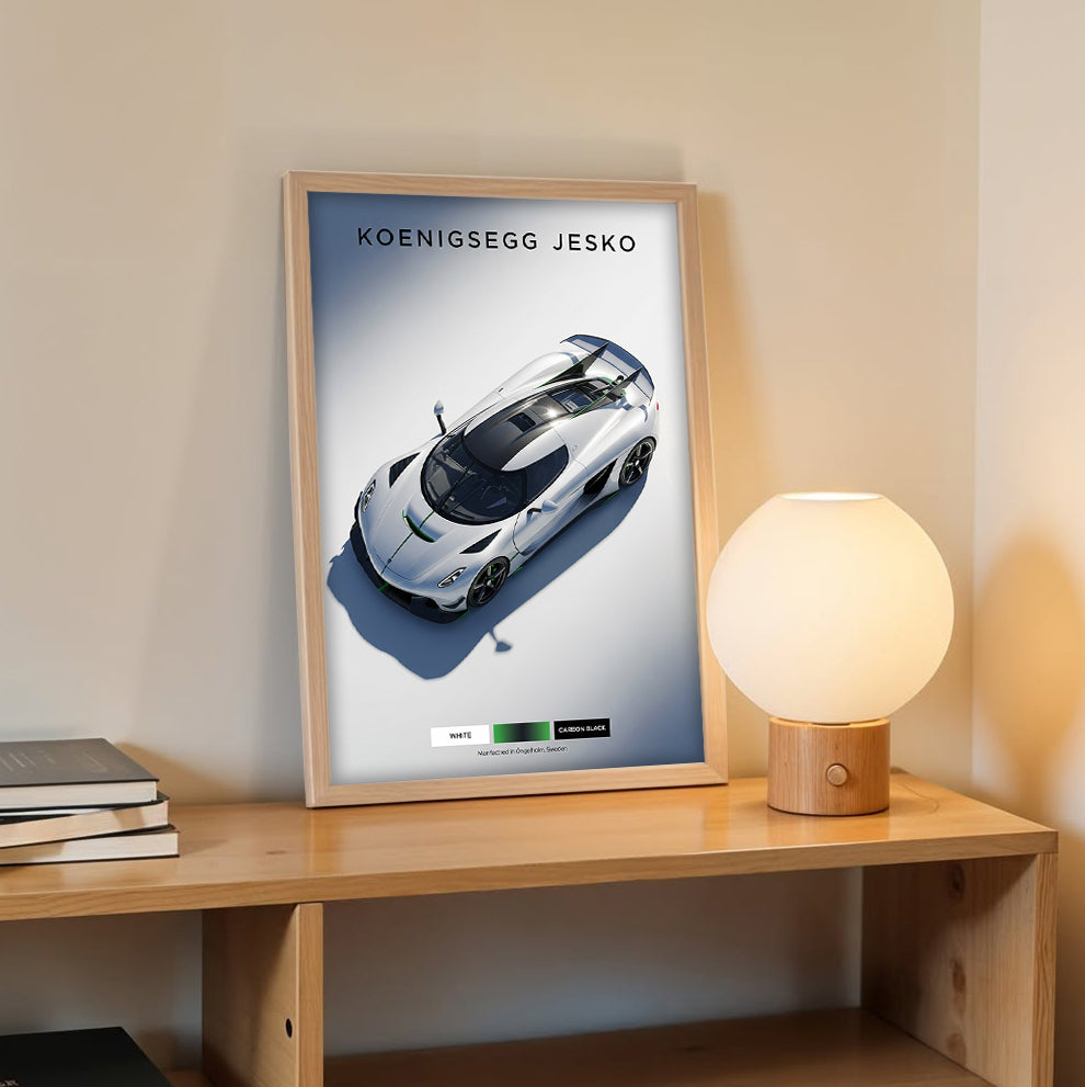 Jesko Hypercar Wall Frame