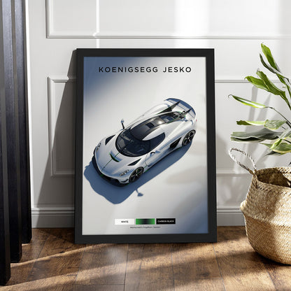 Jesko Hypercar Wall Frame