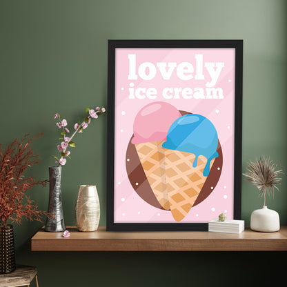Ice Cream Bliss Wall Frame