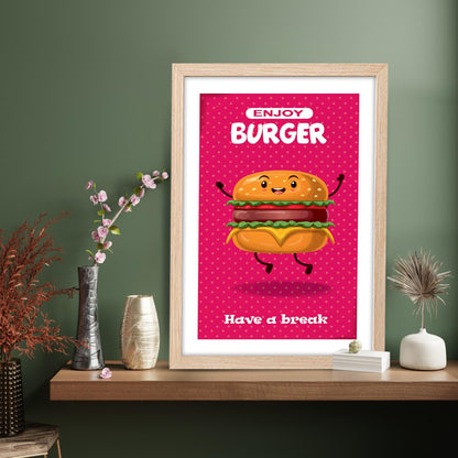 Burger Joy Wall Frame