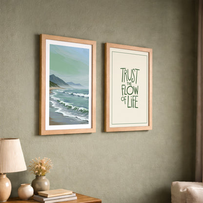Trust the Flow of Life Wall Art Set of 2