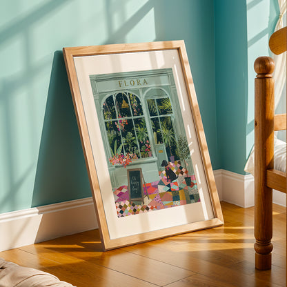Flora Boutique Storefront Framed Wall Art