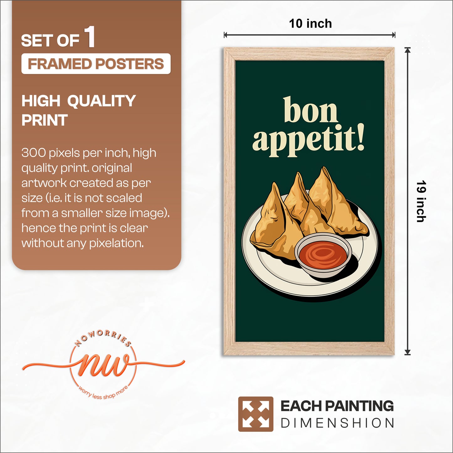 Samosa Snack Wall Art