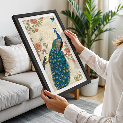 Elegant Peacock Art Frame