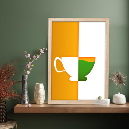 Tricolor Cup Wall Frame