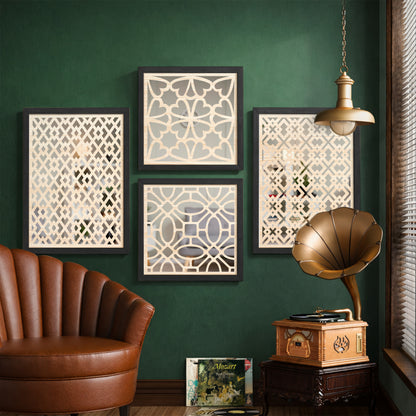 Moroccan Circle Mirror Art Set of 4