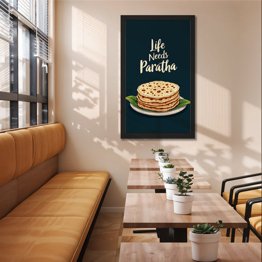Paratha Delight Wall Frame