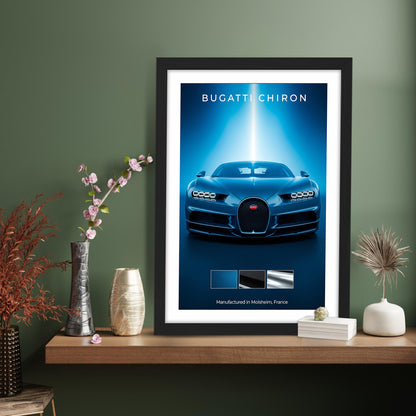Bugatti Chiron Spotlight Wall Frame