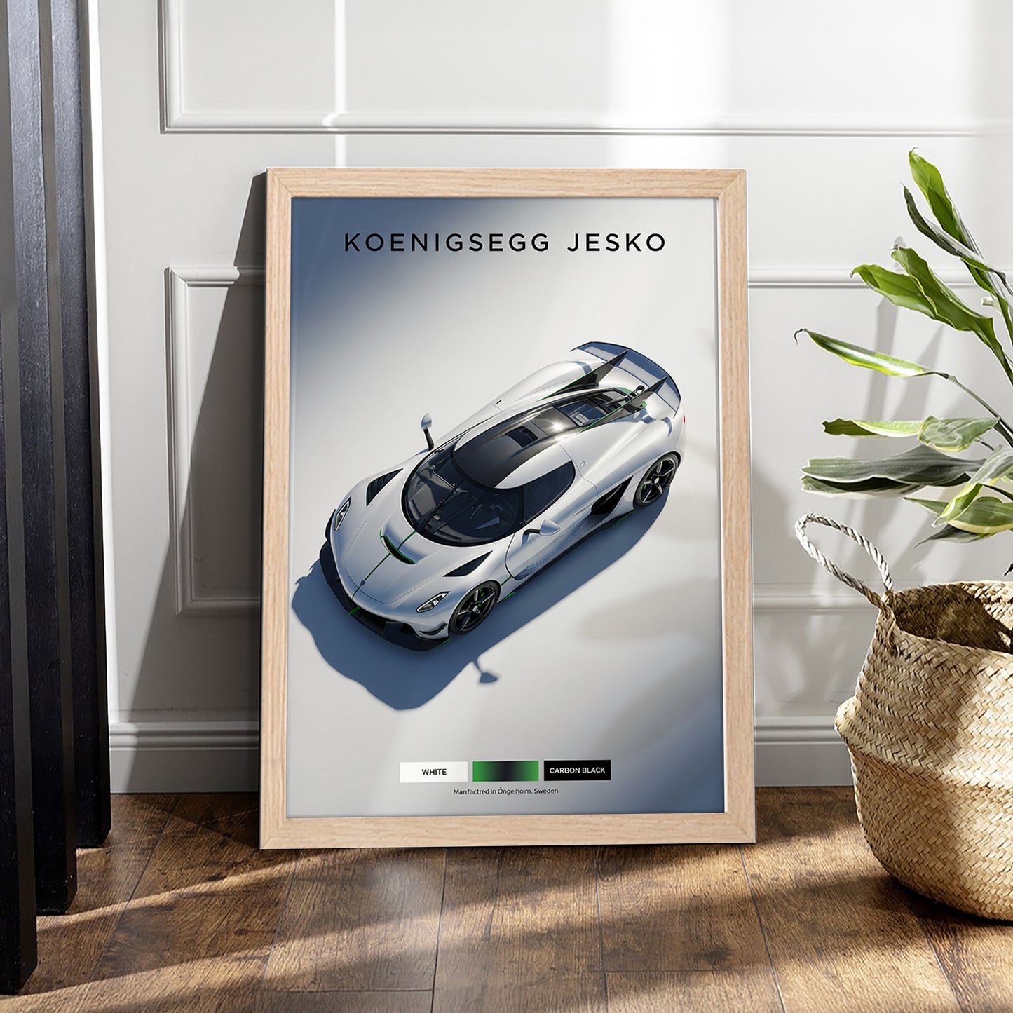 Jesko Hypercar Wall Frame