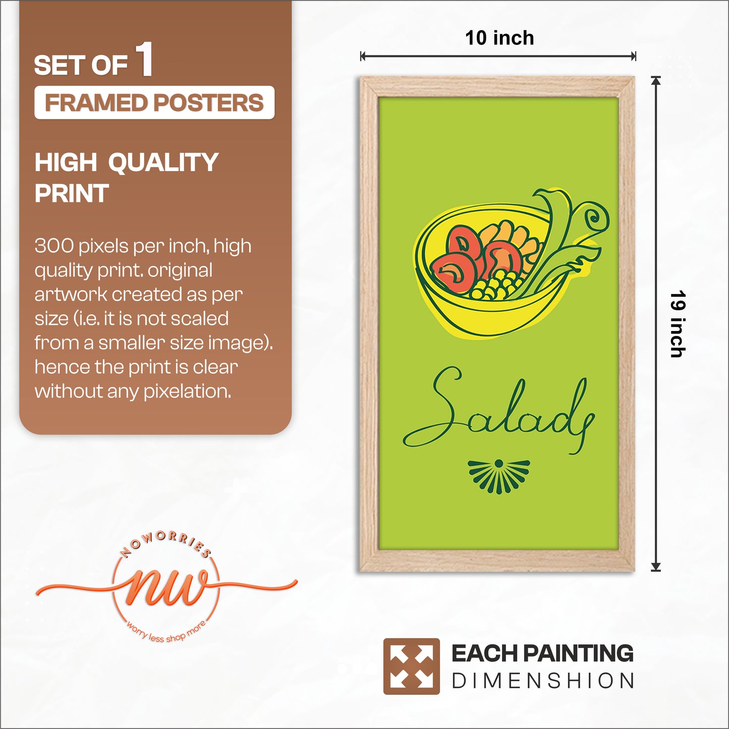 Salad Kitchen Wall Art