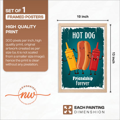 Hotdog Crew Wall Frame