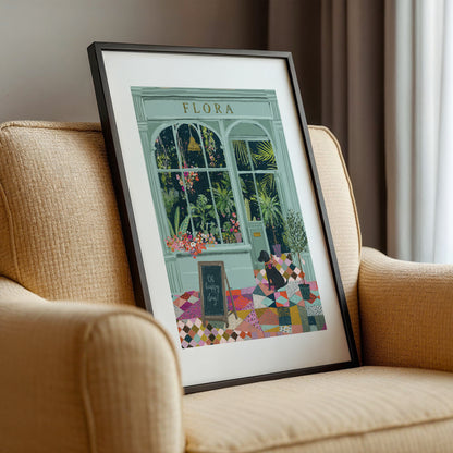 Flora Boutique Storefront Framed Wall Art