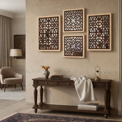 Heritage Star Mirror Art Set of 4
