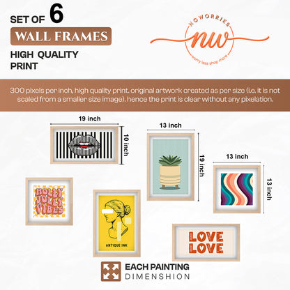 Retro Gallery Wall Set of 6