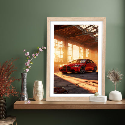 BMW M4 Warehouse Wall Art