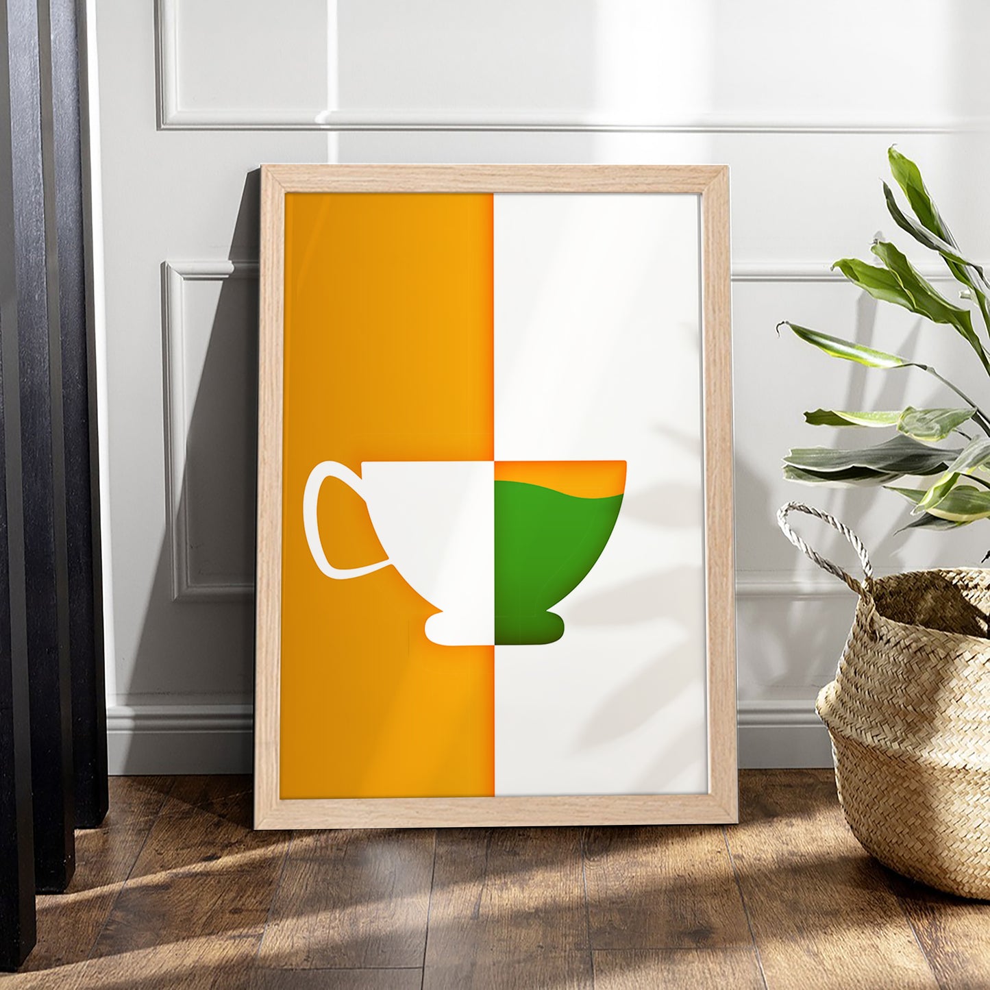 Tricolor Cup Wall Frame