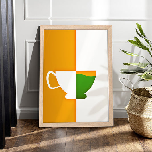 Tricolor Cup Wall Frame