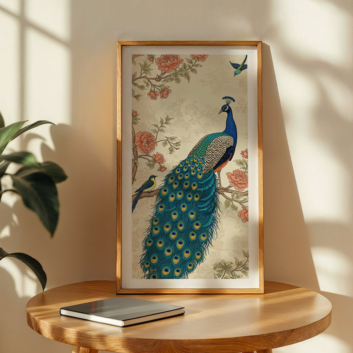 Elegant Peacock Art Frame