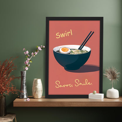 Ramen Poster Wall Frame