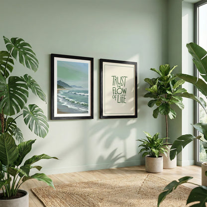 Trust the Flow of Life Wall Art Set of 2