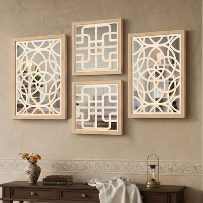 Infinity Mirror Art Set of 4