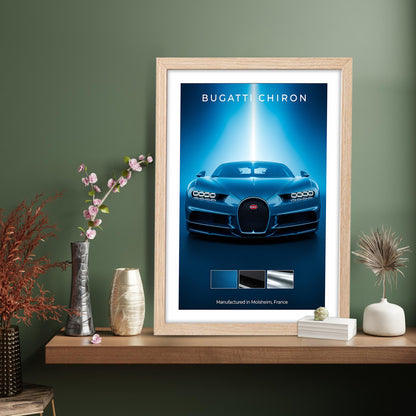 Bugatti Chiron Spotlight Wall Frame