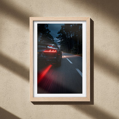 Audi R8 Night Rush Wall Frame