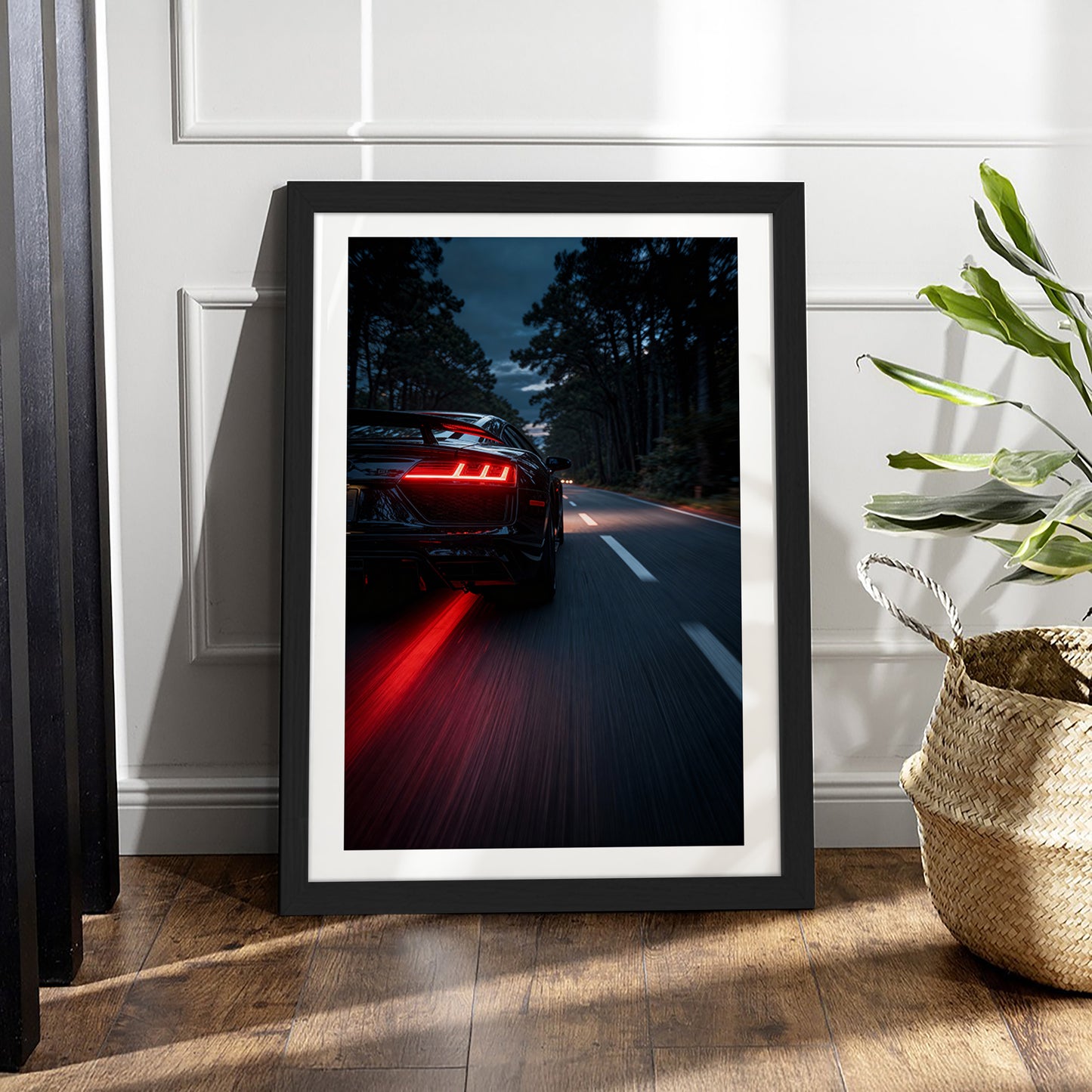 Audi R8 Night Rush Wall Frame