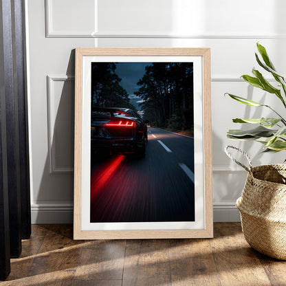 Audi R8 Night Rush Wall Frame